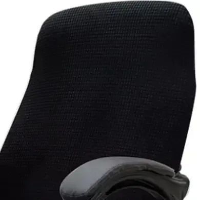 Чехол на компьютерное офисное кресло с подлокотниками Diana Textile Elastic Stretch, черный фото