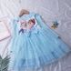 Платье детское с фатиновой юбкой Frozen Princess (Голубой 110см) 13072-110см-Голубой фото 3