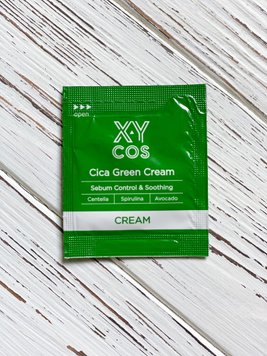 Пробник Крем для чутливої шкіри з екстрактом центелли XYCos Cica Green Cream Pouch 2 мл фото