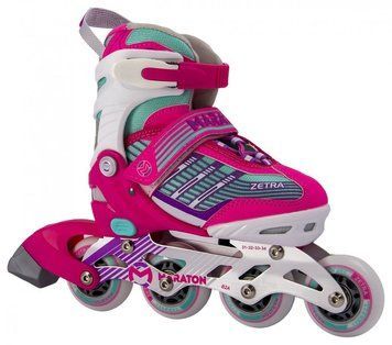 Ролики Maraton Zetra S (31-34) (Рожевий) фото