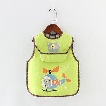 Слюнявчик детский со зверьками Cute (Зеленый 100см) фото