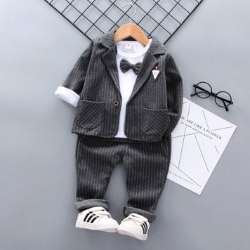 Костюм дитячий джентльмена (Сірий 80см ) фото
