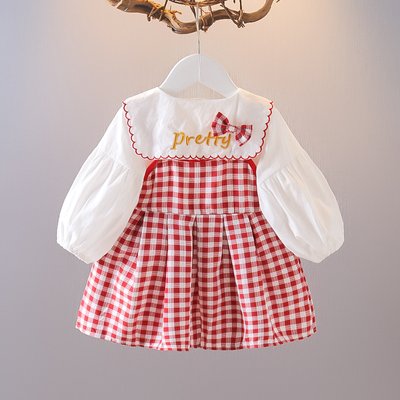 Дитячий костюм в клітку Pretty 80см Червоно-білий (13430) фото