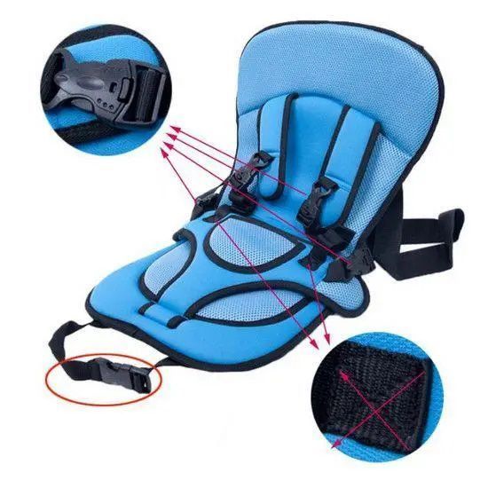 Дитяче автокрісло Multi Function Car Cushion до 12 років. Колір: синій фото