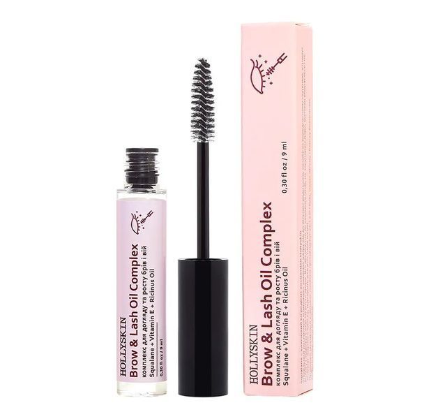 Комплекс для догляду та росту брів і вій HOLLYSKIN Brow&Lash Oil Complex, 9 мл фото