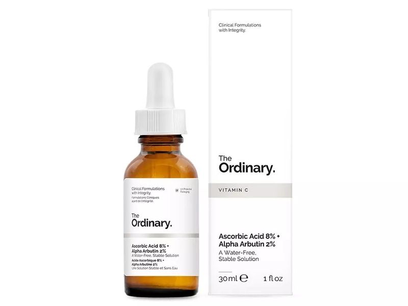 The Ordinary - Ascorbic Acid 8% + Alpha Arbutin 2% - Осветляющая сыворотка с витамином С и альфа-арбутином - 30ml фото