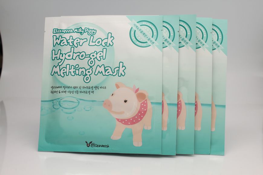 Маска для лица гидрогелевая Elizavecca Milky Piggy Water Lock Hydrogel Melting Mask (1 шт), 30 мл фото