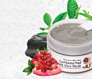 Маска для лица Глиняно-Пузырчатая Elizavecca Milky Piggy Carbonated Bubble Clay Mask, 100 мл фото