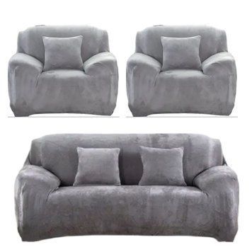 Чехол на диван + 2 кресла замша /микрофибра Homytex фото