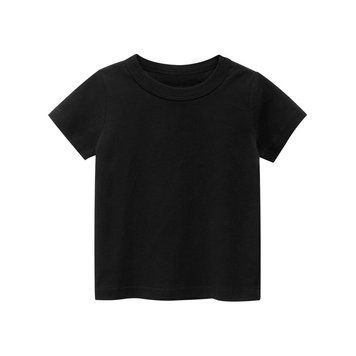 Футболка детская однотонная kids Basic Черный 100см 11714 фото
