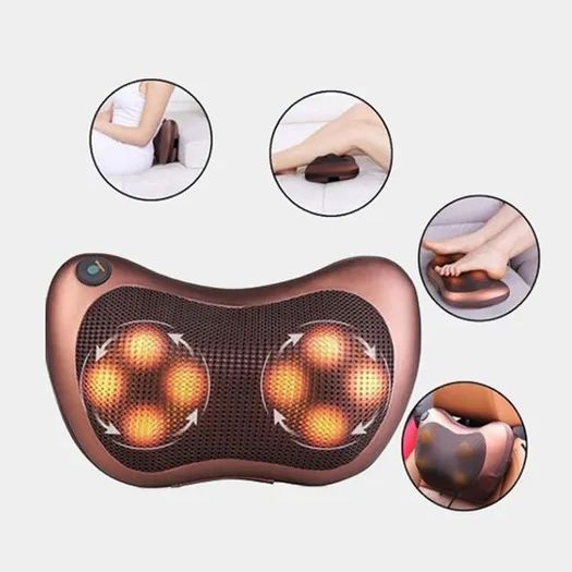 Массажная подушка Car and Home Massage Pillow, массажер для шеи автомобильный фото