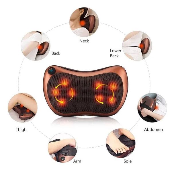 Масажна подушка Car and Home Massage Pillow, масажер для шиї автомобільний фото