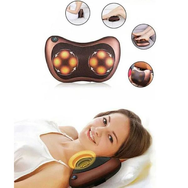 Массажная подушка Car and Home Massage Pillow, массажер для шеи автомобильный фото