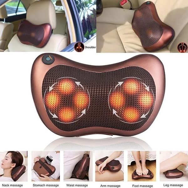 Масажна подушка Car and Home Massage Pillow, масажер для шиї автомобільний фото