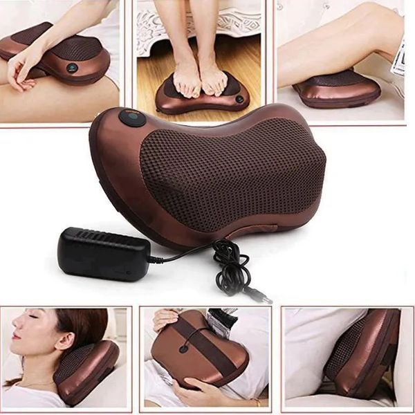 Массажная подушка Car and Home Massage Pillow, массажер для шеи автомобильный фото