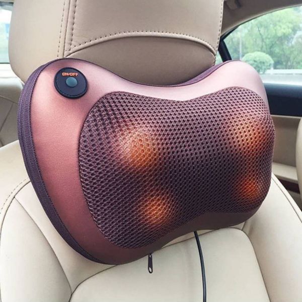 Массажная подушка Car and Home Massage Pillow, массажер для шеи автомобильный фото