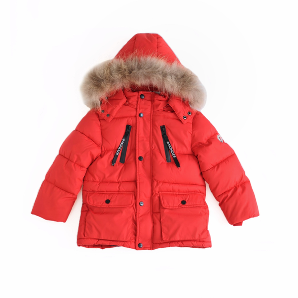 Куртка детская Moncler 120см Красный (О1214) фото