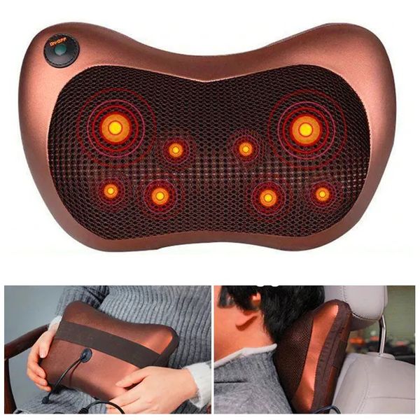 Масажна подушка Car and Home Massage Pillow, масажер для шиї автомобільний фото