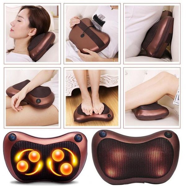 Масажна подушка Car and Home Massage Pillow, масажер для шиї автомобільний фото