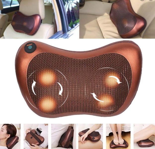 Массажная подушка Car and Home Massage Pillow, массажер для шеи автомобильный фото