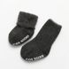 Носки детские теплые однотонные Kids Socks 0-1 год Темно-серый (13021) фото