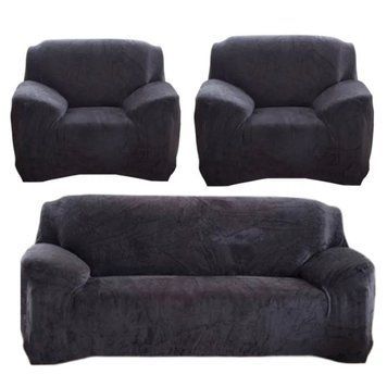 Чехол на диван + 2 кресла замша /микрофибра Homytex фото