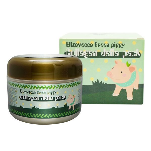 Маска для лица коллагеновая Elizavecca Green Piggy Collagen Jella Pack, 100 мл фото