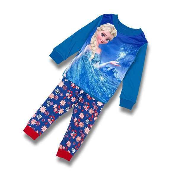 Пижама детская с Эльзой Frozen, Синій, 100см фото