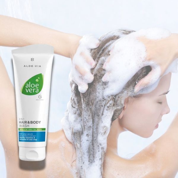 Шампунь для волосся та тіла 2в1 Aloe Vera (ALOE VIA) LR Health and Beauty, 250 мл фото