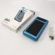 Портативное зарядное устройство на 10000mAh, Power Bank на солнечной батарее, зарядка. Цвет: синий ws93361 фото 15
