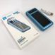 Портативное зарядное устройство на 10000mAh, Power Bank на солнечной батарее, зарядка. Цвет: синий ws93361 фото 14