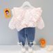 Костюм дитячий двійка в горошок XBR Kids 11476-90см-Рожевий фото 1