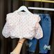 Костюм дитячий двійка в горошок XBR Kids 11476-90см-Рожевий фото 3