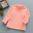 Дитячий однотонний теплий гольф Baby Basic (рожевий 120см) фото