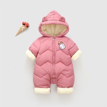 Комбінезон дитячий теплий однотонний Baby 100см Рожевий (13002) фото