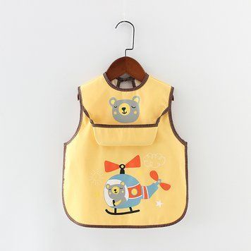 Слюнявчик детский со зверьками Cute (Оранжевый 110см) фото