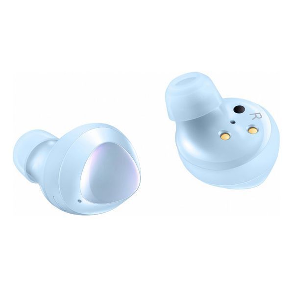 Бездротові навушники, блютуз навушники Samsung Buds+ з кейсом. Колір блакитний фото