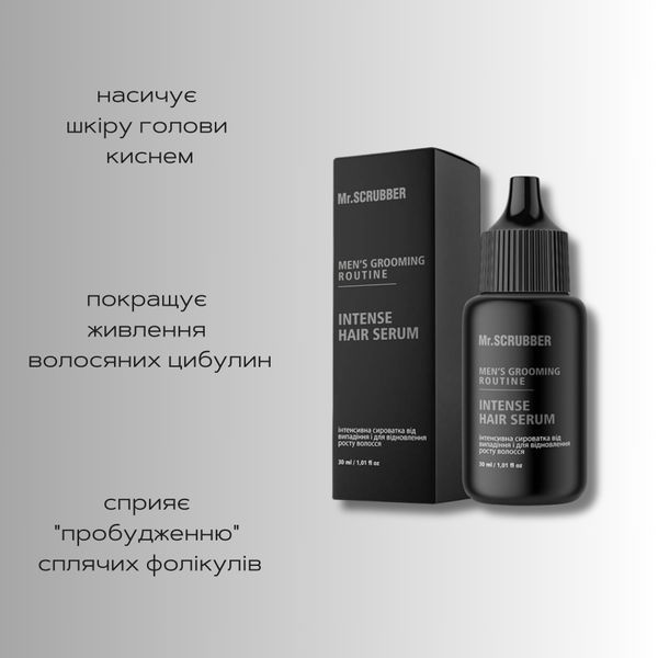 Mr.SCRUBBER Інтенсивна сироватка від випадіння і для відновлення росту волосся Men&rsquo;s Grooming Routine, 30 мл фото