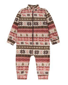 Ясельний флісовий ромпер "Ліам", пудровий, 86 (1.5 роки) фото