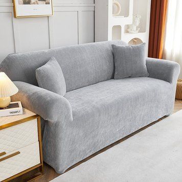 Захисний чохол на двомісний диван Велюровий Diana Textile Plush Velvet фото