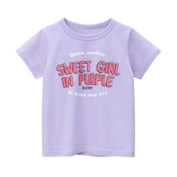 Футболка дитяча Sweet Girl In Purple (Сиреневий 130см) фото