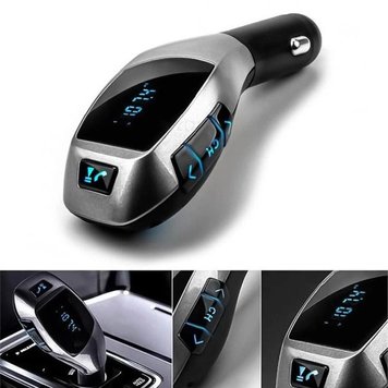 Автомобільний bluetooth fm модулятор X5 ВТ для автомагнітоли, mp3/фм трансмітер з дисплеєм фото