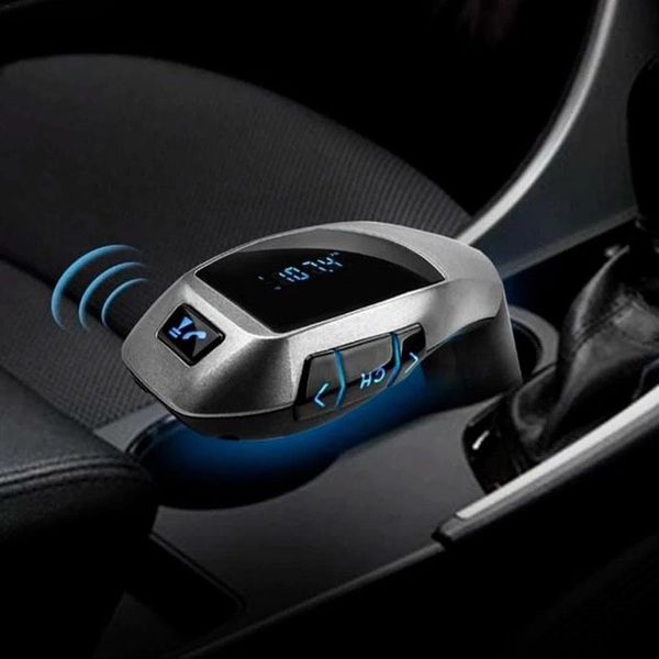 Автомобільний bluetooth fm модулятор X5 ВТ для автомагнітоли, mp3/фм трансмітер з дисплеєм фото