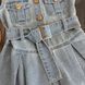 Джинсовий сарафан для дівчинки з поясом без рукавів, 90 см 34571-90см фото 6