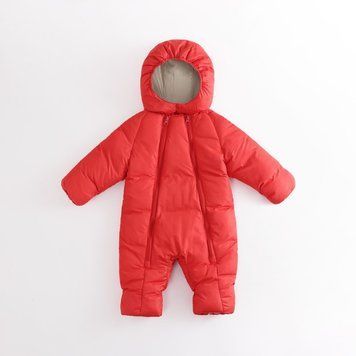 Комбінезон дитячий з двома блискавками 73см Червоний (9859) фото