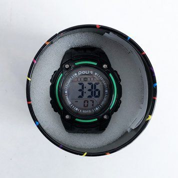Годинник наручний Polit, в коробці. Колір: зелені вставки фото