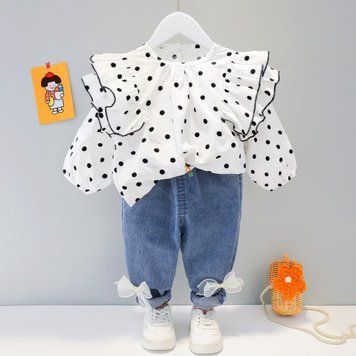 Костюм дитячий двійка в горошок XBR Kids фото