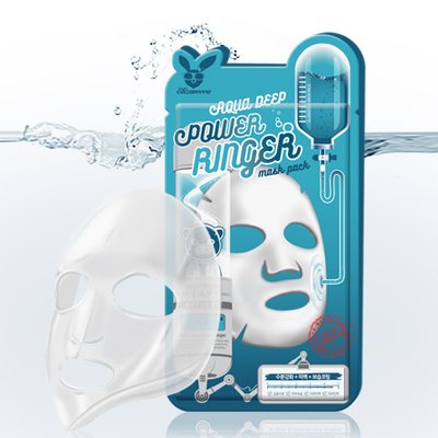 Маска Зволожуюча Для Сухої Шкіри Elizavecca Aqua Deep Power Ringer Mask, 23 Мл фото