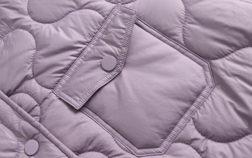 Куртка женская стеганая с карманами Shang XL Фиолетовый (а3971) фото