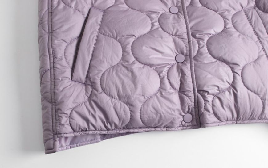 Куртка женская стеганая с карманами Shang XL Фиолетовый (а3971) фото